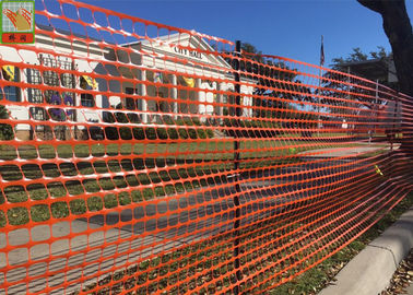 Keselamatan Konstruksi Plastik Netting / Orange Konstruksi Barrier